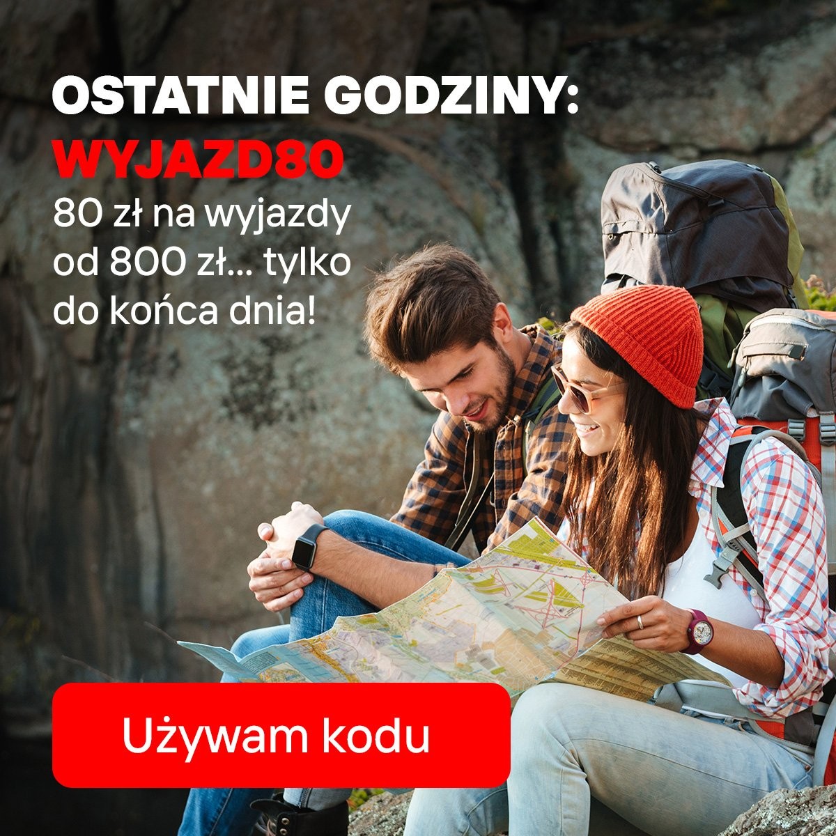 Dziś ostatni dzień kodu: WYJAZD80